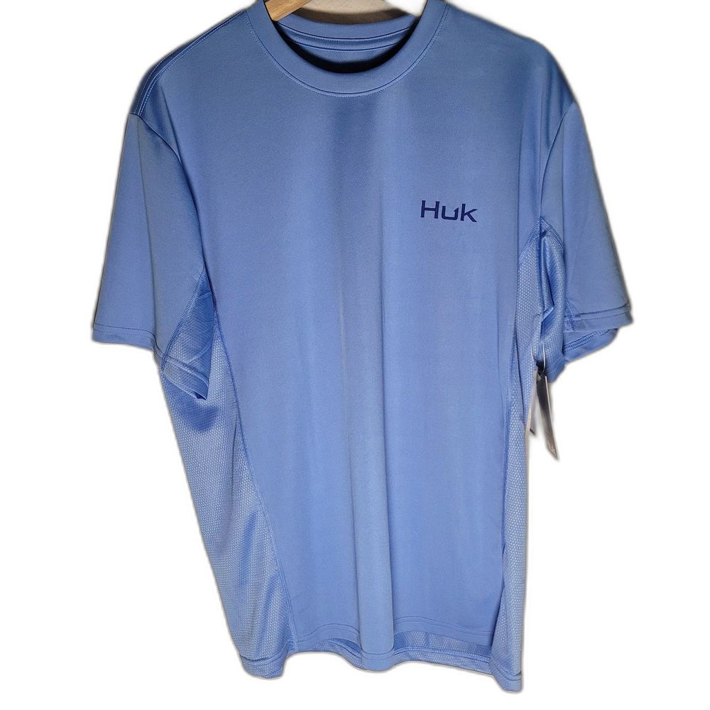 Huk Size Medium Men's Blue Fishing Shirt New